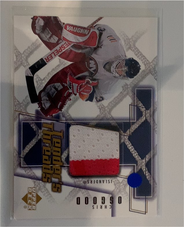 2001-02 Upper Deck Tender's Threads #TT-RC Chris Osgood — front