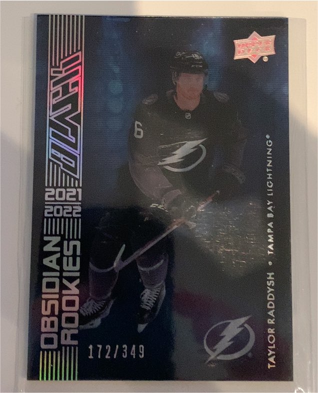 2021-22 Upper Deck Black Obsidian Rookies #OR-33 Taylor Raddysh — front