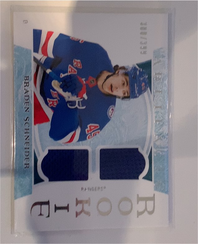2022-23 Upper Deck Artifacts #213 Braden Schneider Rookie Dual Patch — front