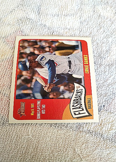 2014 Topps Heritage Baseball Flashbacks #BF-EB Ernie Banks — front