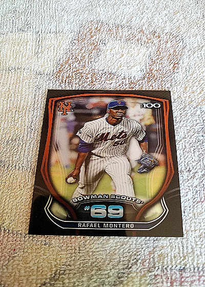 2015 Bowman Scouts Top 100 #BTP-69 Rafael Montero — front