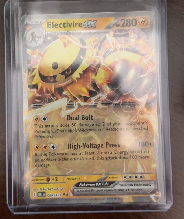 2025 Pokémon Scarlet & Violet Destined Rivals #069 Electivire ex — front