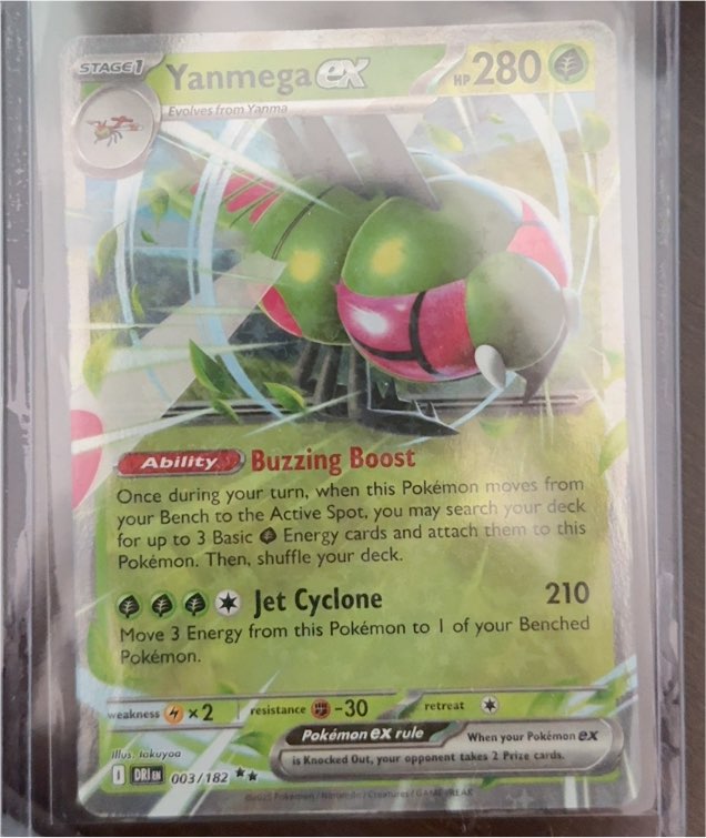 2025 Pokémon TCG SV10: Destined Rivals #003/182 Yanmega ex — front