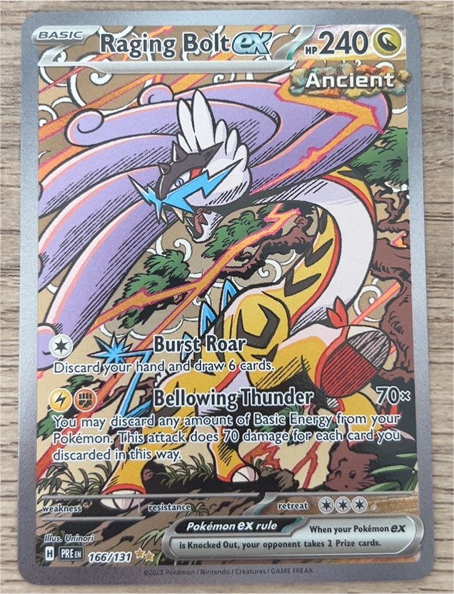 Raging Bolt ex 166/131 Prismatic Evolutions — front