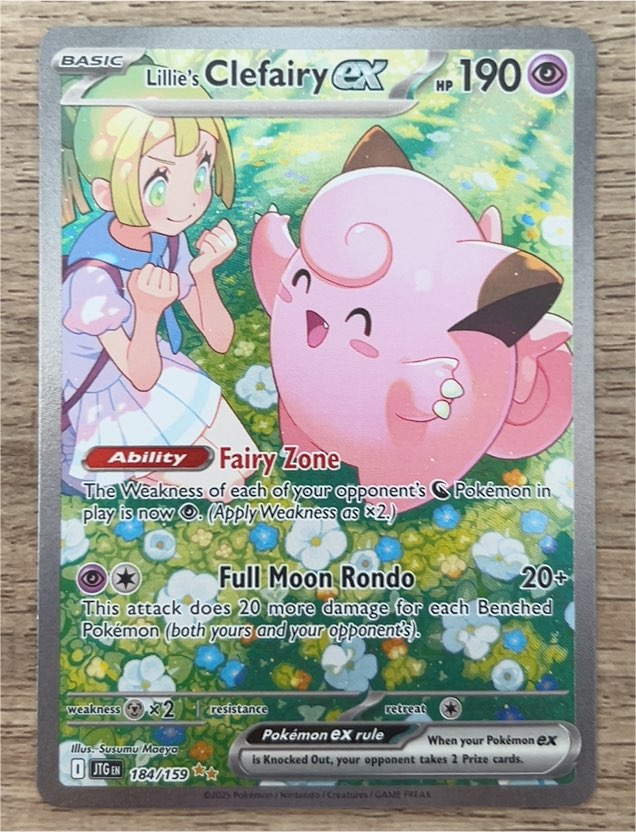2025 Pokémon SV Journey Together #184/159 Lillie's Clefairy ex — front