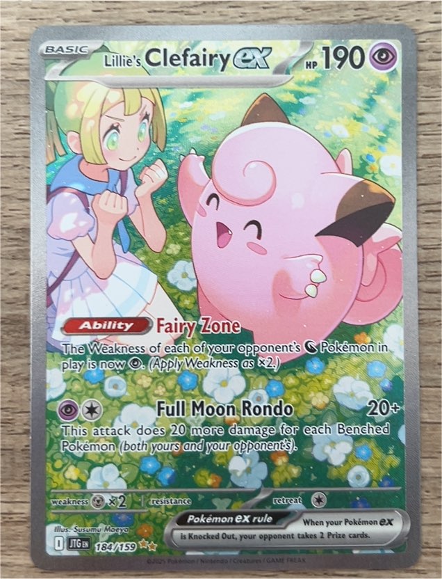 2025 Pokémon SV Journey Together #184 Lillie's Clefairy ex — front