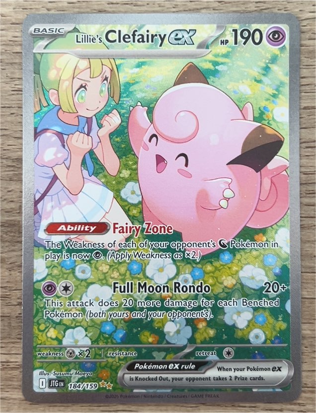 2025 Pokémon SV Journey Together #184/159 Lillie's Clefairy ex — front