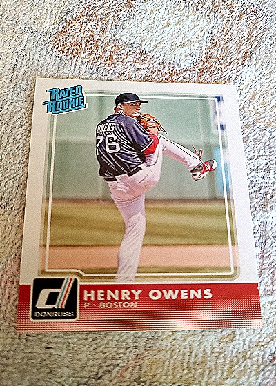 2016 Donruss #44 Henry Owens — front