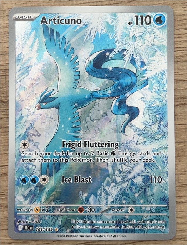 2025 Pokémon Journey Together #161/159 Articuno Illustration Rare — front