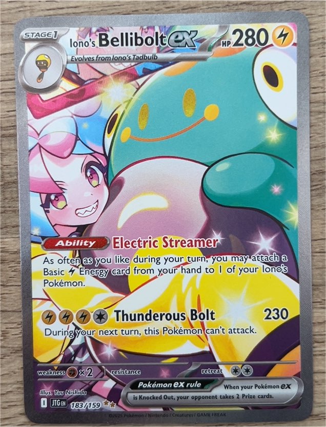 2025 Pokémon Journey Together #183 Iono's Bellibolt ex — front