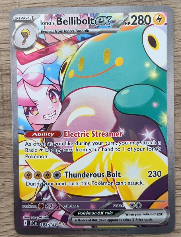 Iono's Bellibolt ex 183/159 Journey Together — front