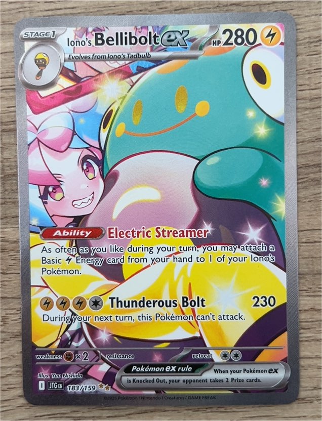2023 Pokémon SV09 Journey Together #183/159 Iono's Bellibolt ex — front