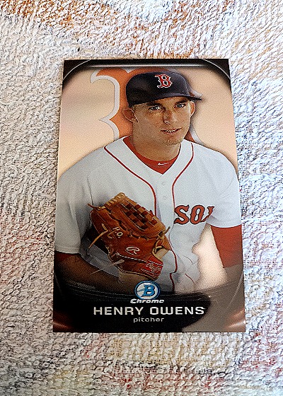 2015 Bowman Chrome Prospect Profiles Mini #PP-24 Henry Owens — front