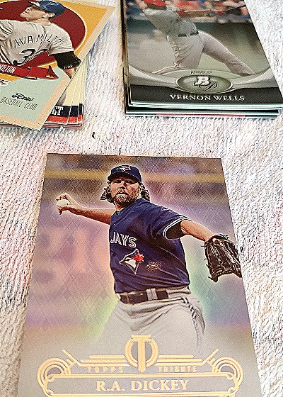 2022 Panini Three and Two R.A. Dickey — front