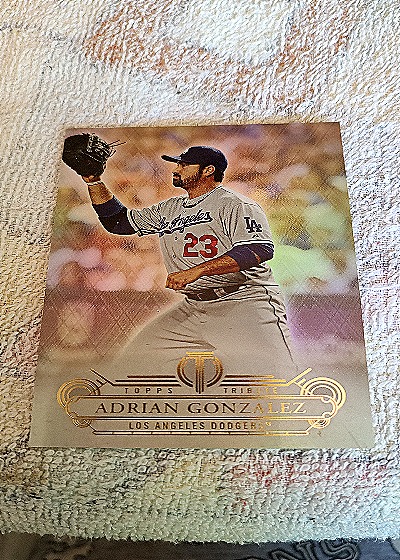 2014 Topps Tribute #72 Adrian Gonzalez — front