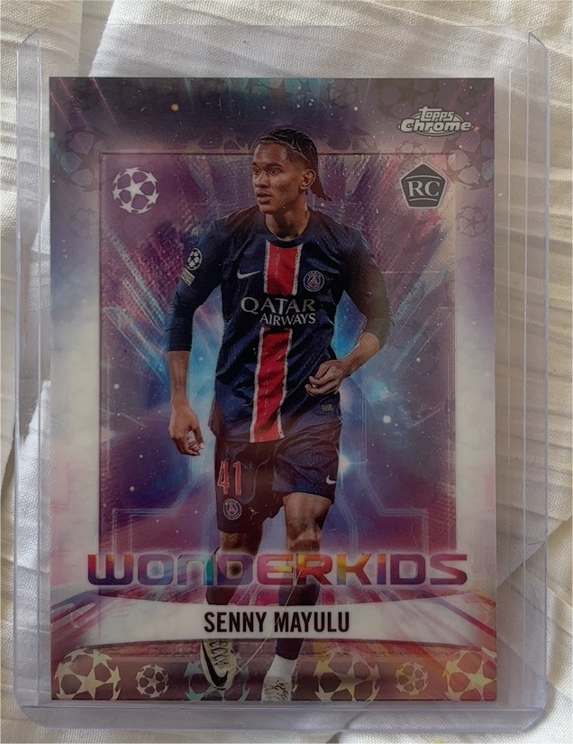 2024-25 Topps Chrome UEFA Club Competitions #WK-15 Senny Mayulu Wonderkids — front