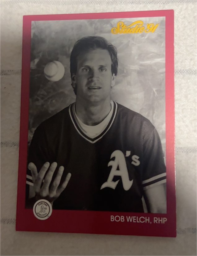 1991 Leaf Studio #110 Bob Welch — front