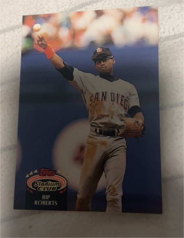 1992 Topps Stadium Club #48 Bip Roberts — front