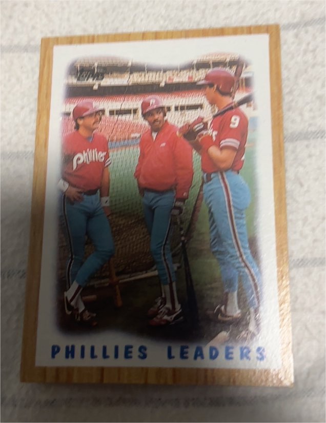 1987 Topps #481 Phillies Leaders Philadelphia Team — front