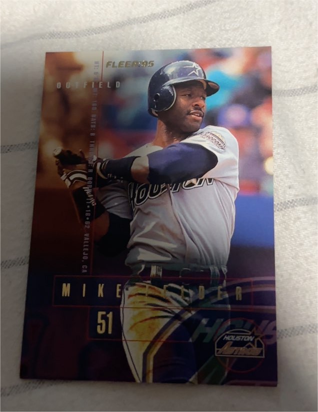 1995 Fleer #458 Mike Felder — front