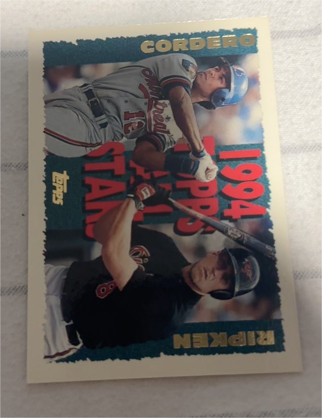 1995 Topps #387 Cal Ripken Jr. / Wil Cordero — front