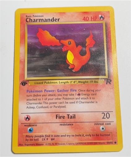 2000 Pokémon Team Rocket #50 Charmander — front