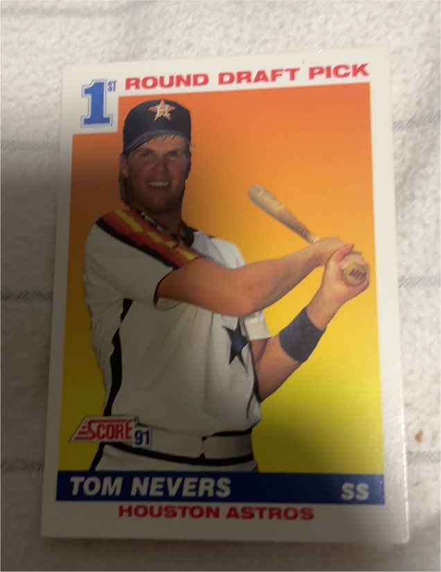1991 Score #387 Tom Nevers — front