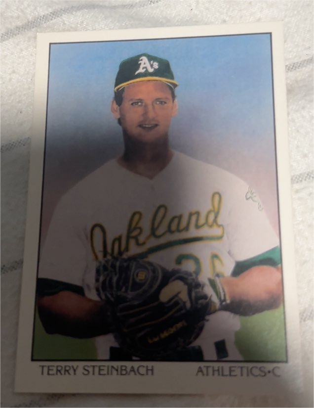 1990 Score #693 Terry Steinbach — front