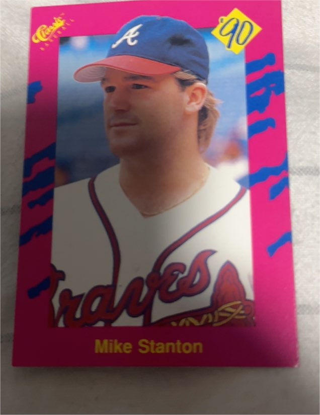 1990 Classic Update #T45 Mike Stanton — front