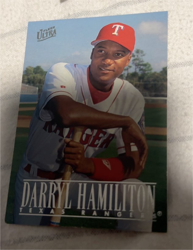 1996 Fleer Ultra #420 Darryl Hamilton — front