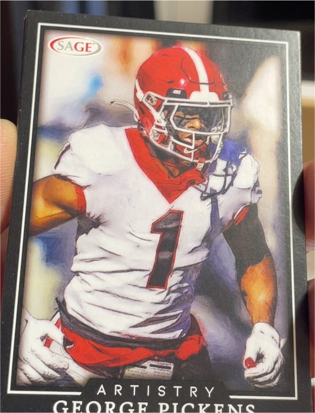 2022 SAGE Artistry #48 George Pickens — front