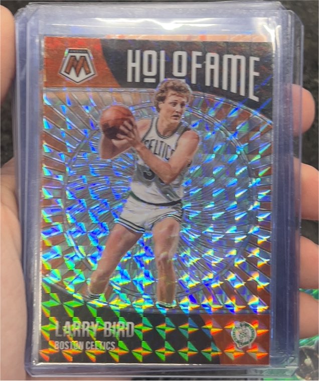 2020-21 Panini Mosaic #4 Larry Bird HoloFame — front