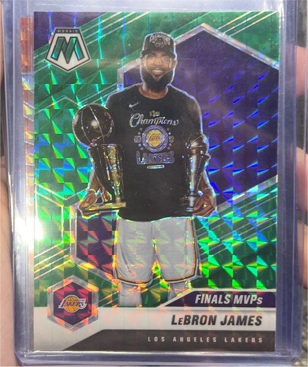 2020-21 Panini Mosaic #297 LeBron James Finals MVP — front
