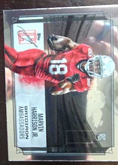 2024 Topps Signature Class #GA-5 Marvin Harrison Jr. Gridiron Ambassadors Rookie — front