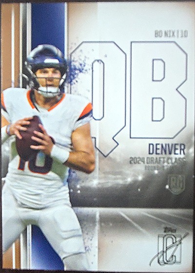 2024 Topps Signature Class #100 Bo Nix — front