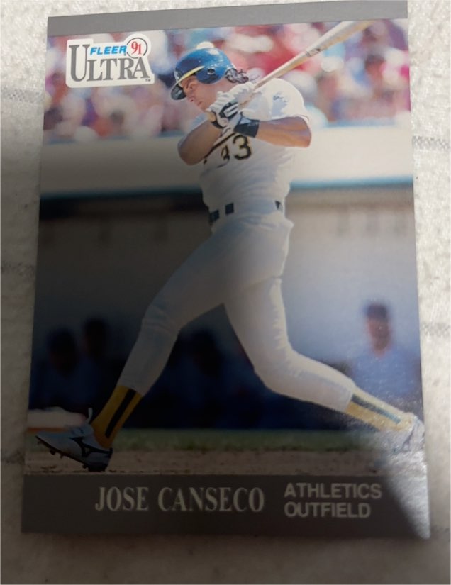 1991 Fleer Ultra #244 Jose Canseco Oakland Athletics — front