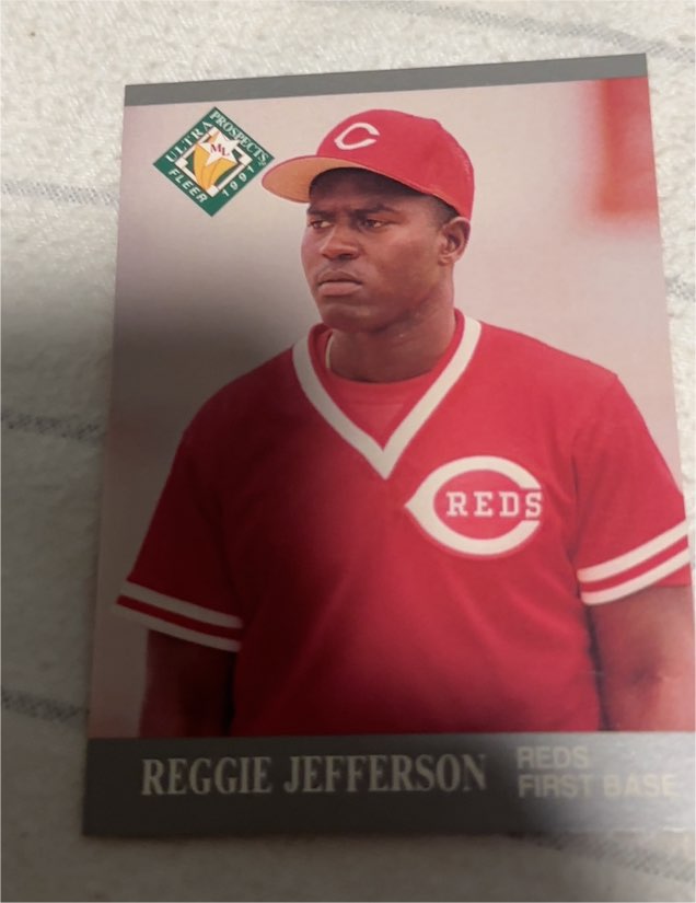 1991 Fleer Ultra #379 Reggie Jefferson — front