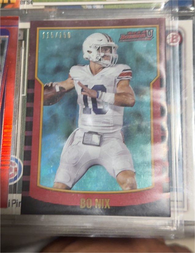 2022 Bowman University #2KB-7 Bo Nix — front