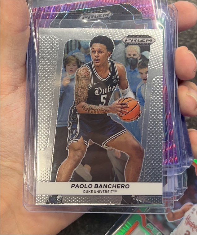 2022 Panini Prizm Draft Picks Flashback Silver #FB-PB Paolo Banchero — front