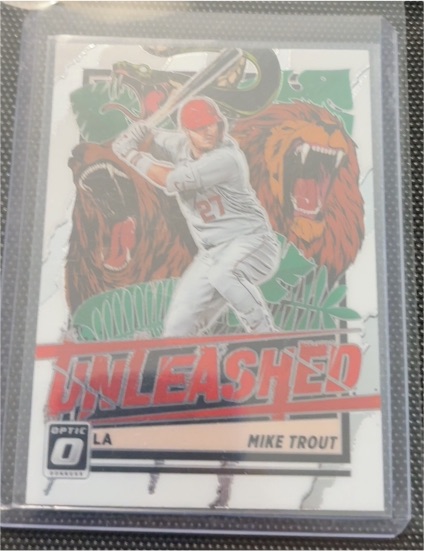 2021 Donruss Optic #UNL1 Mike Trout Unleashed — front
