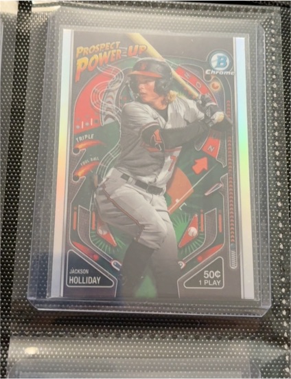 2024 Bowman Chrome Prospect Power-Up #PP-5 Jackson Holliday — front