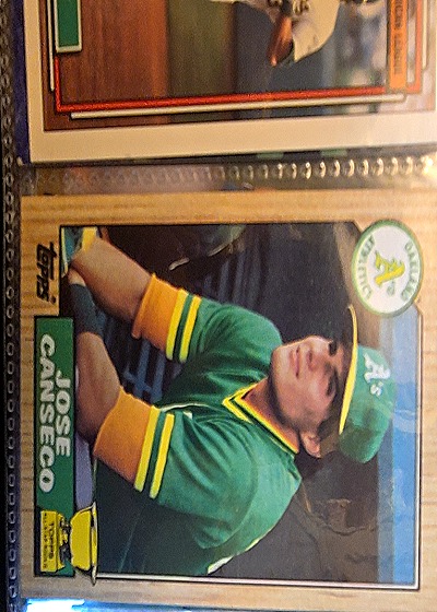 1987 Topps #620 Jose Canseco — front