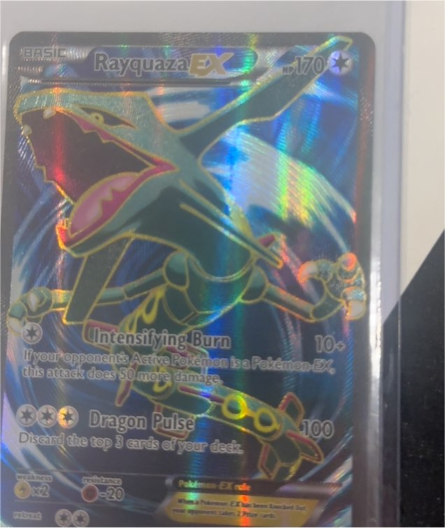 2015 Pokémon XY Roaring Skies #104 Rayquaza EX — front