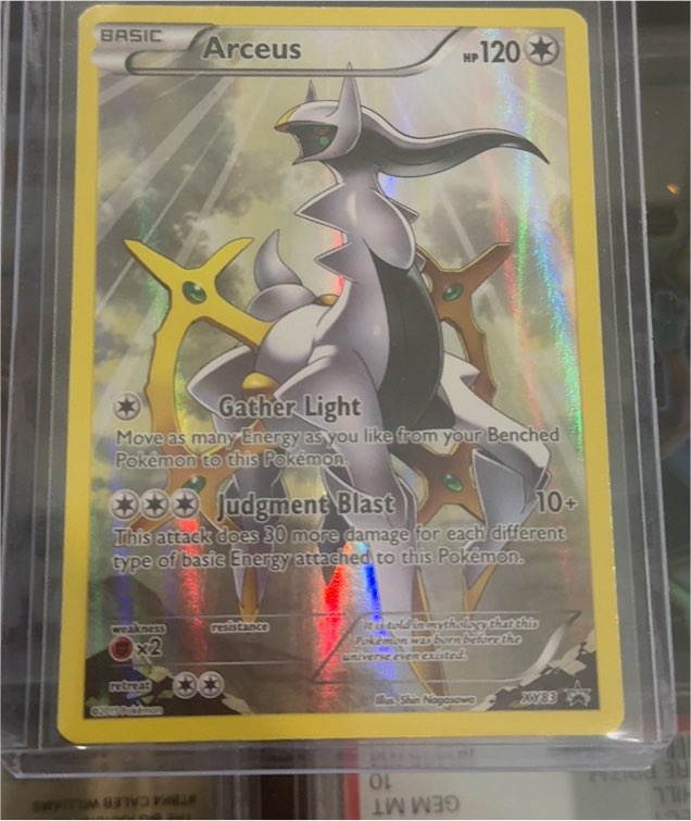 2015 Pokémon XY Black Star Promo #XY83 Arceus — front