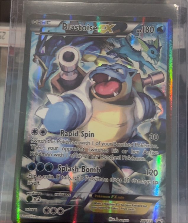 2016 Pokémon TCG Blastoise EX #XY122 Black Star Promo — front