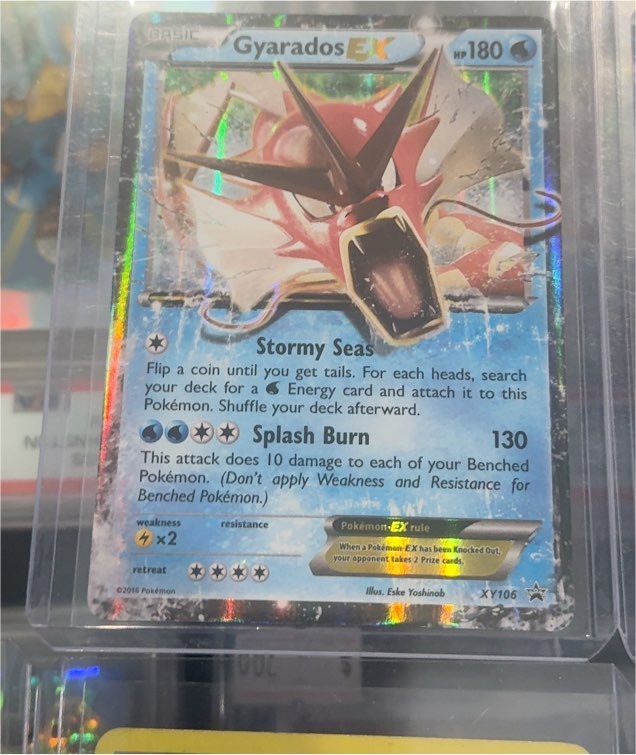 2016 Pokémon XY Black Star Promo #XY106 Gyarados EX — front