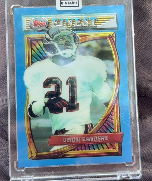 1994 Topps Finest #206 Deion Sanders — front