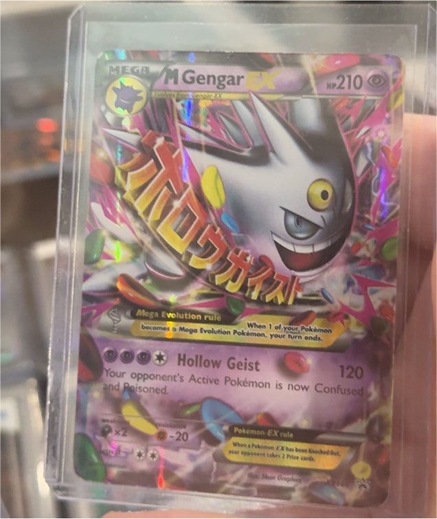 2016 Black Star Promo Mega Gengar EX #XY166 — front