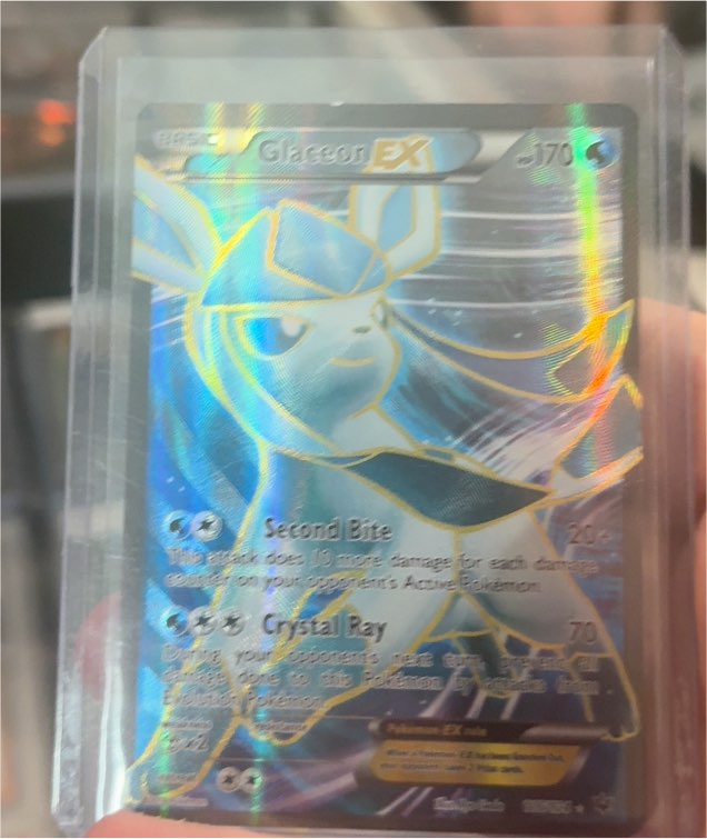 2016 Pokémon XY Fates Collide #116 Glaceon EX — front