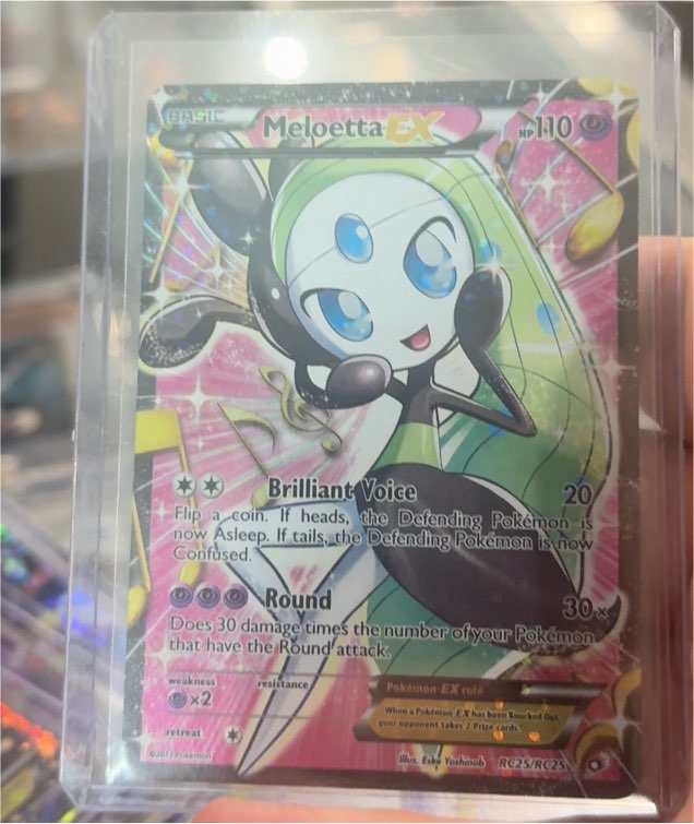 Meloetta EX RC25/RC25 Legendary Treasures Radiant Collection Full Art — front